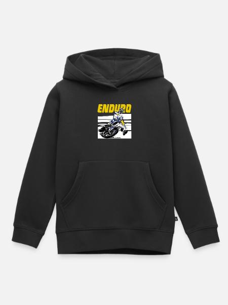 Enduro Offroad - Kinder Premium Organic Hoodie - Schwarz