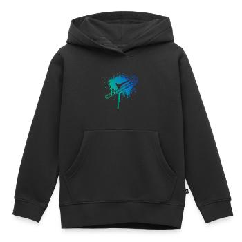 Brass Instrument Men’s Brass Band Femmes - Sweat Premium à capuche enfant bio - noir - Devant - AI Model Kid Male (0cm)