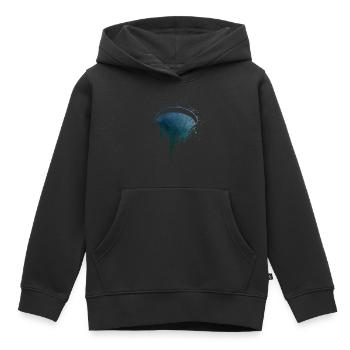 Parapente Parapente Parapente - Sweat Premium à capuche enfant bio - noir - Devant - AI Model Kid Male (0cm)