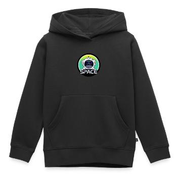 Astronaut im All - Kinder Premium Organic Hoodie - Schwarz - Vorne - AI Model Kid Male (0cm)