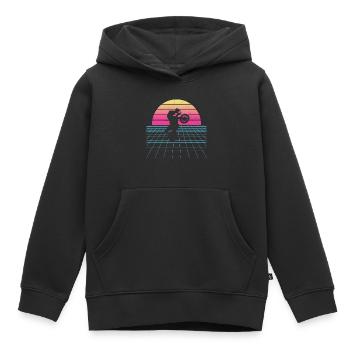 Men's Dirt Bike Women's Dirt Biker Dirt Bike - Kids Premium Organic Hoodie - black - Front - AI Model Kid Male (0cm)