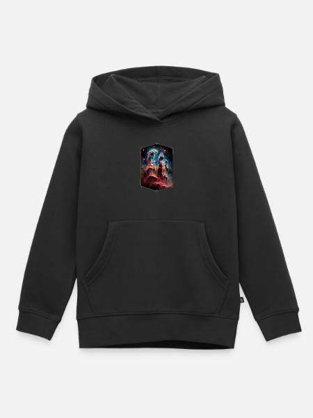 Säulen der Schöpfung - Kinder Premium Organic Hoodie - Schwarz