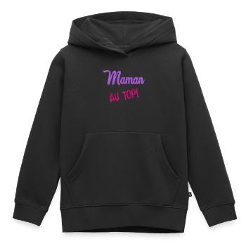 MAMA. MUTTERTAG. SCHÖNEN MUTTERTAG - Kinder Premium Organic Hoodie - Schwarz - Vorne - AI Model Kid Male (0cm)