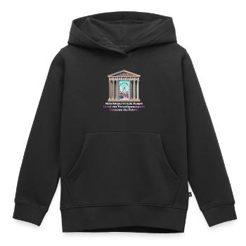 Mein Körper ist ein Vergnügungspark - Kinder Premium Organic Hoodie - Schwarz - Vorne - AI Model Kid Male (0cm)