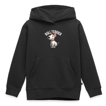 Bull Terrier Lover 4 - Kids Premium Organic Hoodie - black - Front - AI Model Kid Male (0cm)