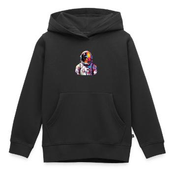 Astronaut Spaceman World Adventure Discovery - Kids Premium Organic Hoodie - black - Front - AI Model Kid Male (0cm)