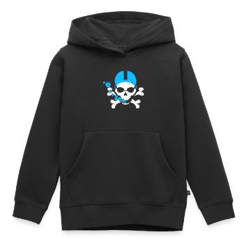 Swimming Skull - Kids Premium Organic Hoodie - black - Front - AI Model Kid Male (0cm)