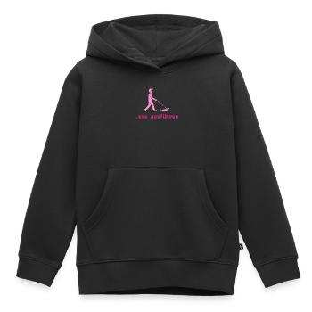 .exe ausführen ADMIN - Kinder Premium Organic Hoodie - Schwarz - Vorne - AI Model Kid Male (0cm)