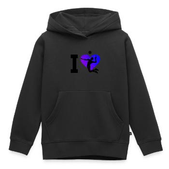 Beachvolleyball Beach Volley Volley Volleyballspie - Kinder Premium Organic Hoodie - Schwarz - Vorne - AI Model Kid Male (0cm)