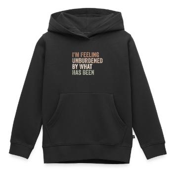 Ich fühle mich unbelastet von dem, was war - Kinder Premium Organic Hoodie - Schwarz - Vorne - AI Model Kid Male (0cm)