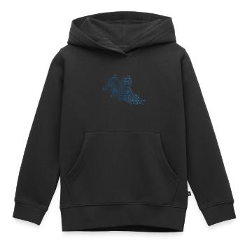Zweierbob Bob fahren Bobsport Bob Herren Damen - Kinder Premium Organic Hoodie - Schwarz - Vorne - AI Model Kid Male (0cm)