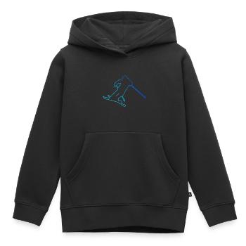 Ski Freestyle Slopestyle Freestyle Ski Herren - Kinder Premium Organic Hoodie - Schwarz - Vorne - AI Model Kid Male (0cm)