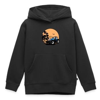 Traktor - Schlepper - Landwirt - Bauer - Kinder Premium Organic Hoodie - Schwarz - Vorne - AI Model Kid Male (0cm)