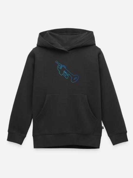 Jazz Trompeter Trompeter Trompete Trumpet - Kinder Premium Organic Hoodie - Schwarz