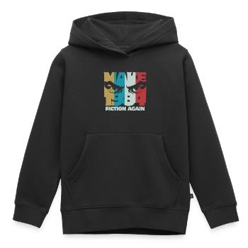 Redevenir une fiction de 1984 - Orwell - Sweat Premium à capuche enfant bio - noir - Devant - AI Model Kid Male (0cm)