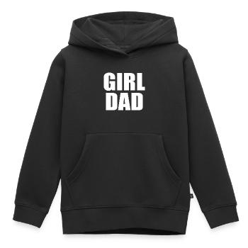 Girl dad - Kinder Premium Organic Hoodie - Schwarz - Vorne - AI Model Kid Male (0cm)