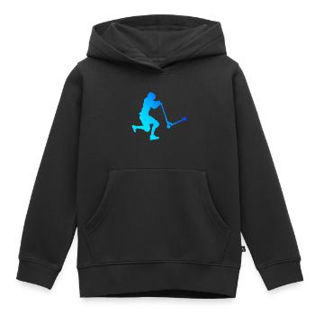 Scooter stunt stunt scooter stunt scooter - Kids Premium Organic Hoodie - black - Front - AI Model Kid Male (0cm)