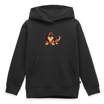 Leonberg 3 - Kinder Premium Organic Hoodie - Schwarz - Vorne - AI Model Kid Male (0cm)