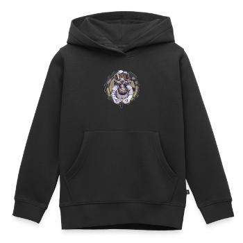 Gamer Gasmaske Gamepad Gaming Geschenk - Kinder Premium Organic Hoodie - Schwarz - Vorne - AI Model Kid Male (0cm)