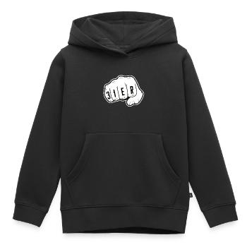 Richtiger 31er - Kinder Premium Organic Hoodie - Schwarz - Vorne - AI Model Kid Male (0cm)