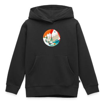 Optimist Regatta - Kinder Premium Organic Hoodie - Schwarz - Vorne - AI Model Kid Male (0cm)