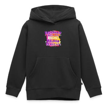 Erzieherin - Kinder Premium Organic Hoodie - Schwarz - Vorne - AI Model Kid Male (0cm)