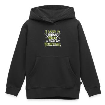 Jäger Jagen - Kinder Premium Organic Hoodie - Schwarz - Vorne - AI Model Kid Male (0cm)