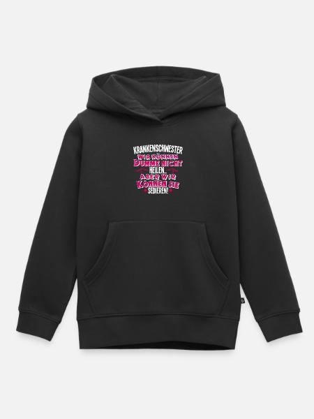 Krankenschwester - Kinder Premium Organic Hoodie - Schwarz