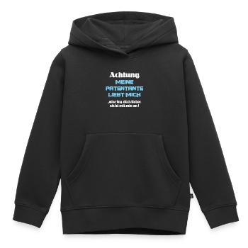 Patenonkel Patentante Patenkind Taufpate Taufpatin - Kinder Premium Organic Hoodie - Schwarz - Vorne - AI Model Kid Male (0cm)