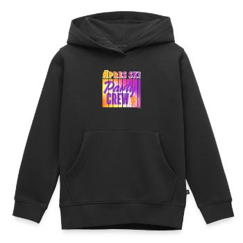 Apres ski - Sweat Premium à capuche enfant bio - noir - Devant - AI Model Kid Male (0cm)