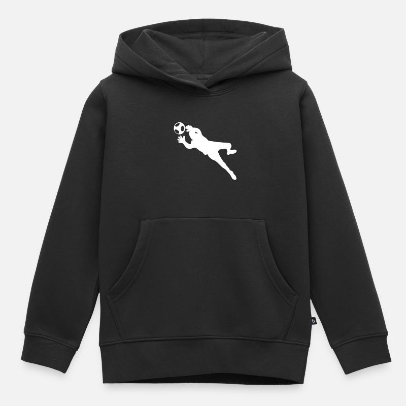 Fußball Torwart - Kinder Premium Organic Hoodie - Schwarz