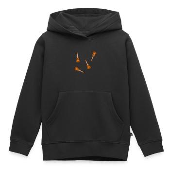 Ukulele - Kinder Premium Organic Hoodie - Schwarz - Vorne - AI Model Kid Male (0cm)