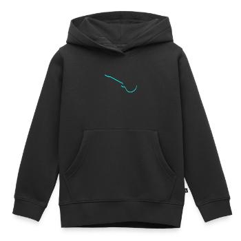 Guitare électrique - Sweat Premium à capuche enfant bio - noir - Devant - AI Model Kid Male (0cm)