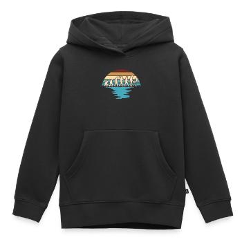 Grill Evolutions Shirt - Neandertaler bis Grillmei - Kinder Premium Organic Hoodie - Schwarz - Vorne - AI Model Kid Male (0cm)
