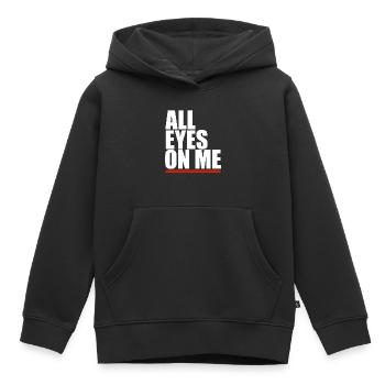 90s Rap - - Kids Premium Organic Hoodie - black - Front - AI Model Kid Male (0cm)