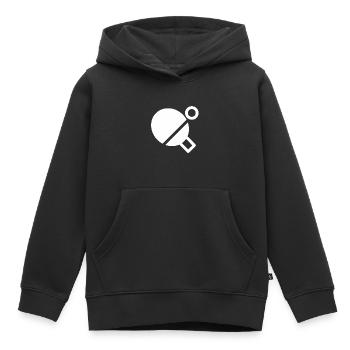 Tennis de table tennis de table battes de tennis de table - Sweat Premium à capuche enfant bio - noir - Devant - AI Model Kid Male (0cm)