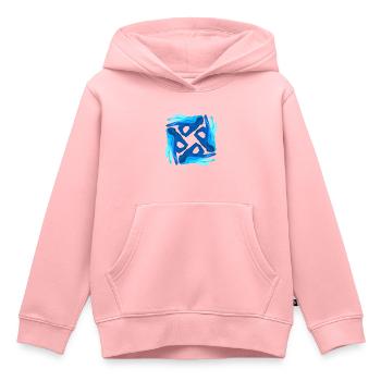 Taucherzeichen Symbol Kunst Taucher Geschenk - Kinder Premium Organic Hoodie - Rosa - Vorne - AI Model Kid Female (0cm)