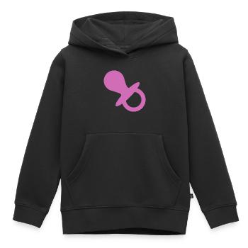 Schnuller Geschenk Schwangerschaft Kleinkind Baby - Kinder Premium Organic Hoodie - Schwarz - Vorne - AI Model Kid Male (0cm)