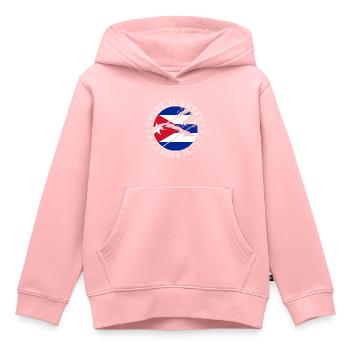 Cuba Flag Outline Caribbean Vacation Cuba Havana - Kids Premium Organic Hoodie - rose - Front - AI Model Kid Female (0cm)