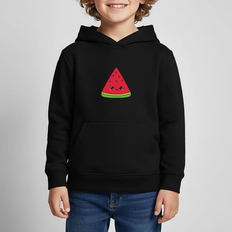 douce pastèque, fruit de sperme, fruit mignon Sweat Premium à capuche enfant bio