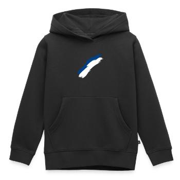 Finlande - Sweat Premium à capuche enfant bio - noir - Devant - AI Model Kid Male (0cm)