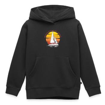Would Rather Be Sailing - Kids Premium Organic Hoodie - black - Front - AI Model Kid Male (0cm)