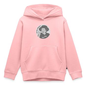Tod Königin Elizabeth II - Kinder Premium Organic Hoodie - Rosa - Vorne - AI Model Kid Female (0cm)