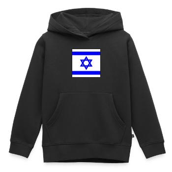 Israël - Sweat Premium à capuche enfant bio - noir - Devant - AI Model Kid Male (0cm)