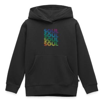 Soul - Kinder Premium Organic Hoodie - Schwarz - Vorne - AI Model Kid Male (0cm)