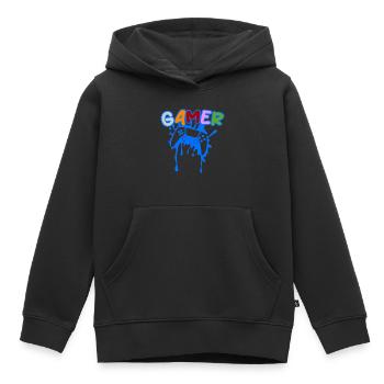 Gamer-Spielkonsole - Kinder Premium Organic Hoodie - Schwarz - Vorne - AI Model Kid Male (0cm)