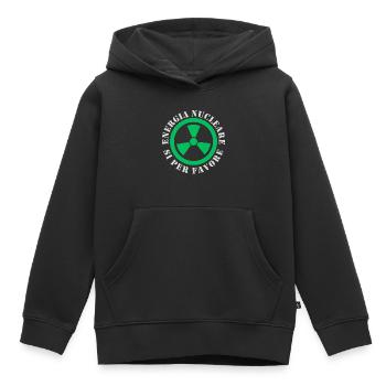 Kernkraft, Ja bitte - Kinder Premium Organic Hoodie - Schwarz - Vorne - AI Model Kid Male (0cm)