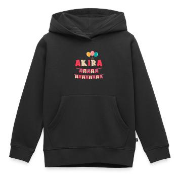 Akira t-shirt joyeux anniversaire joyeux anniversaire - Sweat Premium à capuche enfant bio - noir - Devant - AI Model Kid Male (0cm)