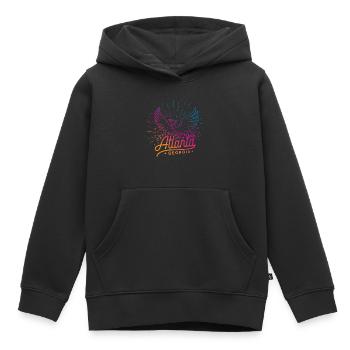 Atlanta Georgia - Kinder Premium Organic Hoodie - Schwarz - Vorne - AI Model Kid Male (0cm)
