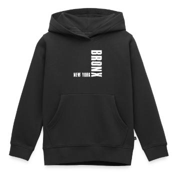 Bronx New York - Kids Premium Organic Hoodie - black - Front - AI Model Kid Male (0cm)